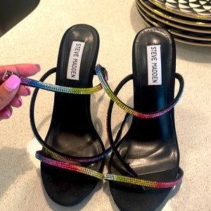 Steven madden crystal heels never worn💗💗